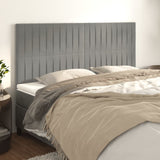 Vidaxl hoofdbord lichtgrijs 200x5x118 128 cm fluweel