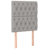 Vidaxl hoofdbord lichtgrijs 80x7x118 128 cm stof
