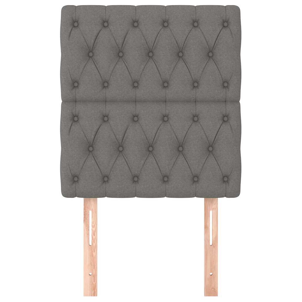 Vidaxl hoofdbord donkergrijs 80x7x118 128 cm stof