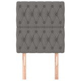 Vidaxl hoofdbord donkergrijs 80x7x118 128 cm stof