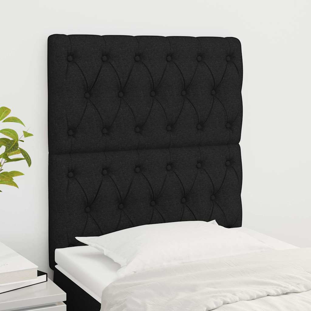 Vidaxl hoofdborden 2 st 80x7x78 88 cm stof zwart
