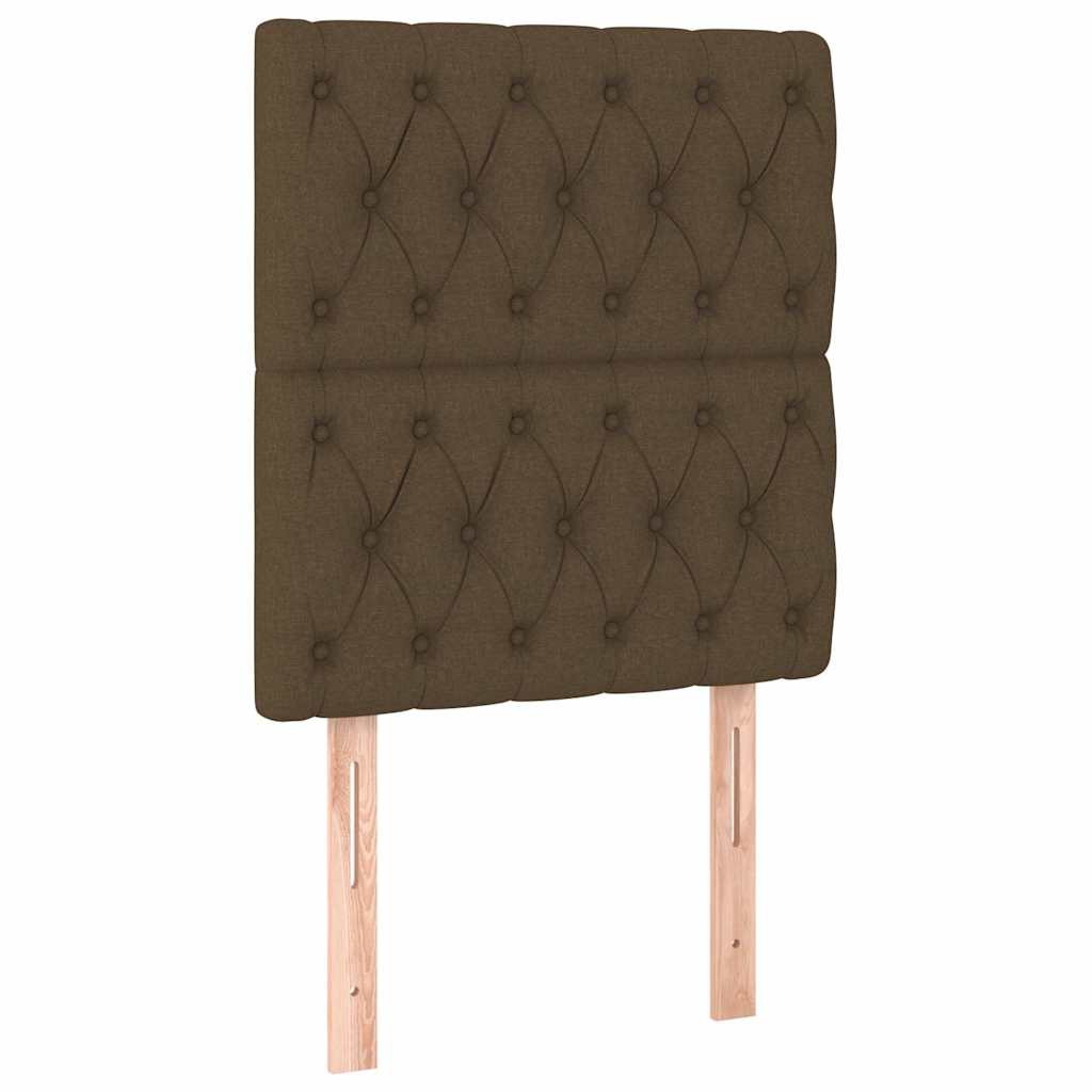 Vidaxl hoofdbord donkerbruin 80x7x118 128 cm stof