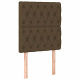 Vidaxl hoofdbord donkerbruin 80x7x118 128 cm stof