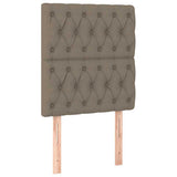 Vidaxl hoofdbord taupe 80x7x118 128 cm stof