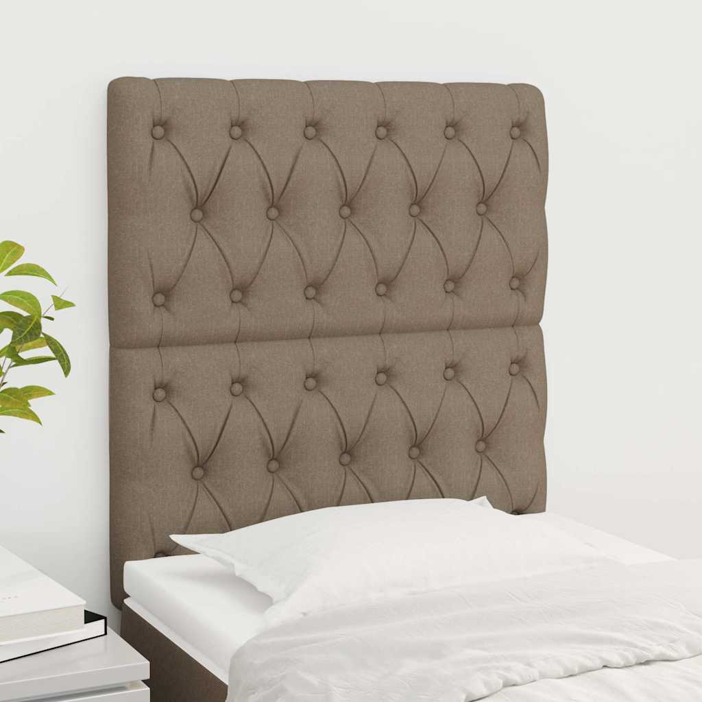 Vidaxl hoofdbord taupe 80x7x118 128 cm stof
