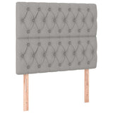 Vidaxl hoofdbord lichtgrijs 90x7x118 128 cm stof