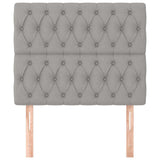 Vidaxl hoofdbord lichtgrijs 90x7x118 128 cm stof