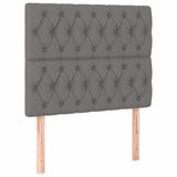 Vidaxl hoofdbord donkergrijs 90x7x118 128 cm stof
