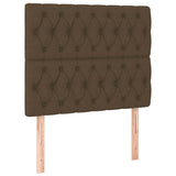 Vidaxl hoofdbord donkerbruin 90x7x118 128 cm stof
