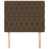 Vidaxl hoofdbord donkerbruin 90x7x118 128 cm stof