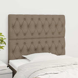 Vidaxl hoofdbord taupe 90x7x118 128 cm stof