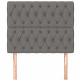 Vidaxl hoofdbord donkergrijs 100x7x118 128 cm stof