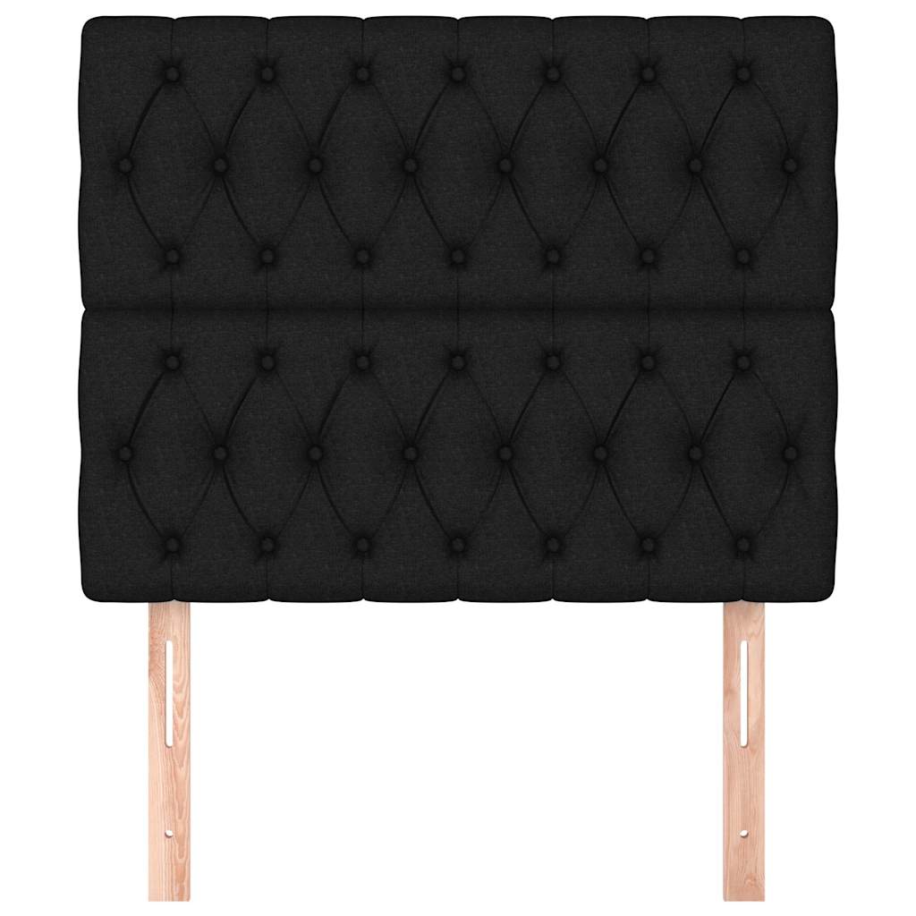 Vidaxl hoofdbord zwart 100x7x118 128 cm stof
