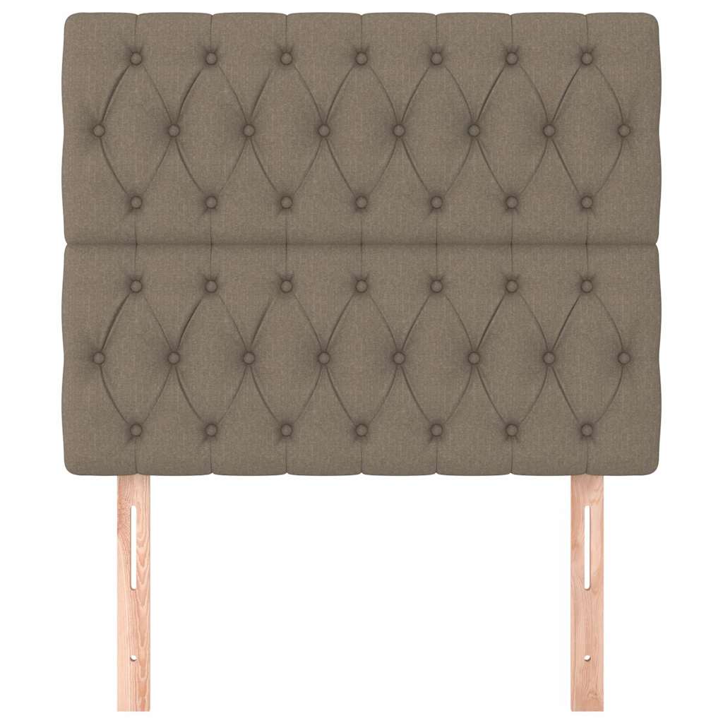 Vidaxl hoofdbord taupe 100x7x118 128 cm stof