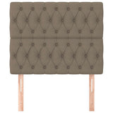 Vidaxl hoofdbord taupe 100x7x118 128 cm stof