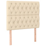 Vidaxl hoofdbord crème 100x7x118 128 cm stof