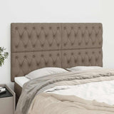 Vidaxl hoofdbord taupe 144x7x118 128 cm stof