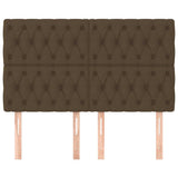 Vidaxl hoofdbord donkerbruin 160x7x118 128 cm stof