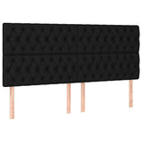 Vidaxl hoofdbord zwart 180x7x118 128 cm stof