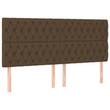 Vidaxl hoofdbord donkerbruin 180x7x118 128 cm stof