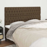 Vidaxl hoofdbord donkerbruin 180x7x118 128 cm stof