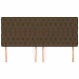 Vidaxl hoofdbord donkerbruin 200x7x118 128 cm stof