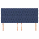 Vidaxl hoofdbord blauw 200x7x118 128 cm stof