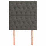 Vidaxl hoofdbord donkergrijs 80x7x118 128 cm fluweel