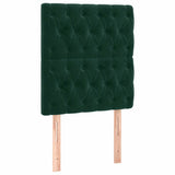 Vidaxl hoofdbord donkergroen 80x7x118 128 cm fluweel