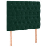 Vidaxl hoofdbord donkergroen 90x7x118 128 cm fluweel