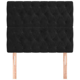 Vidaxl hoofdbord zwart 100x7x118 128 cm fluweel