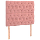 Vidaxl hoofdbord roze 100x7x118 128 cm fluweel