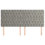 Vidaxl hoofdbord lichtgrijs 180x7x118 128 cm fluweel