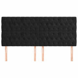 Vidaxl hoofdbord zwart 180x7x118 128 cm fluweel
