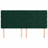Vidaxl hoofdbord donkergroen 180x7x118 128 cm fluweel