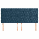 Vidaxl hoofdbord donkerblauw 180x7x118 128 cm fluweel
