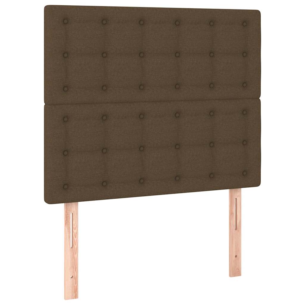 Vidaxl hoofdbord donkerbruin 80x5x118 128 cm stof