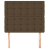 Vidaxl hoofdbord donkerbruin 80x5x118 128 cm stof