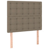 Vidaxl hoofdbord taupe 80x5x118 128 cm stof