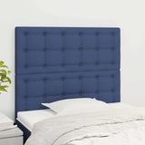 Vidaxl hoofdbord blauw 80x5x118 128 cm stof