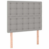 Vidaxl hoofdbord lichtgrijs 90x5x118 128 cm stof