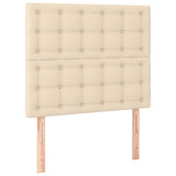 Vidaxl hoofdbord crème 90x5x118 128 cm stof