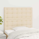 Vidaxl hoofdbord crème 90x5x118 128 cm stof