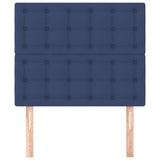 Vidaxl hoofdbord blauw 90x5x118 128 cm stof
