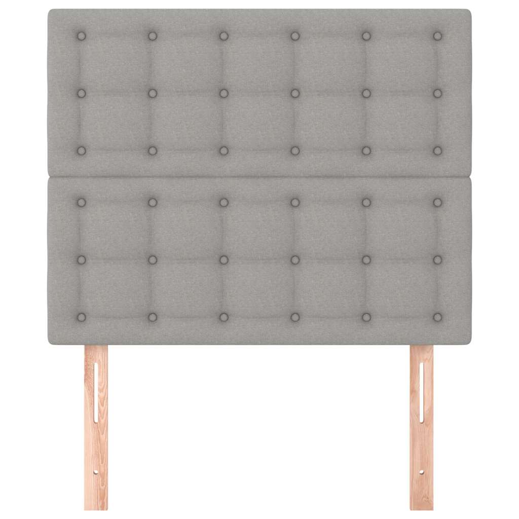 Vidaxl hoofdbord lichtgrijs 100x5x118 128 cm stof