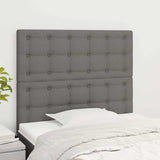 Vidaxl hoofdbord donkergrijs 100x5x118 128 cm stof