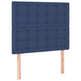 Vidaxl hoofdbord blauw 100x5x118 128 cm stof
