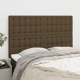 Vidaxl hoofdbord donkerbruin 144x5x118 128 cm stof