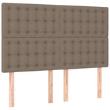 Vidaxl hoofdbord taupe 144x5x118 128 cm stof