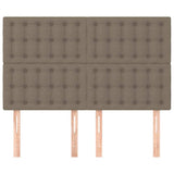 Vidaxl hoofdbord taupe 144x5x118 128 cm stof